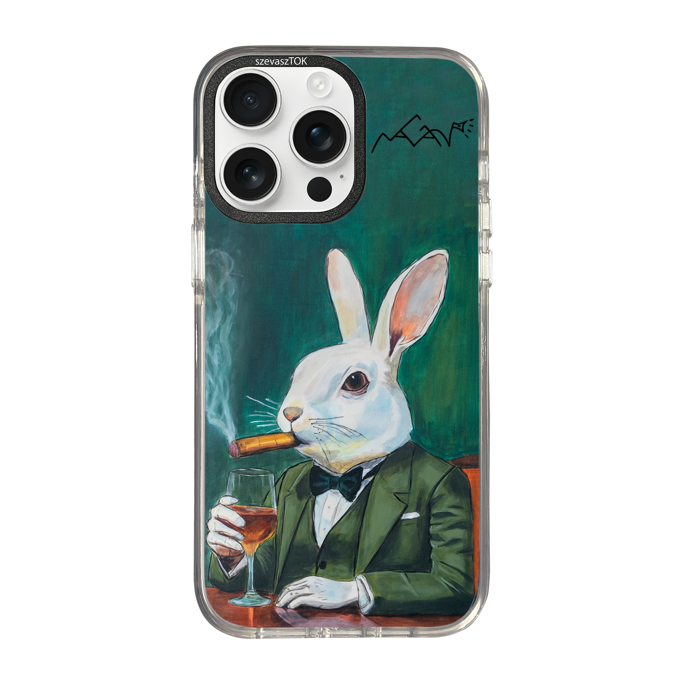 szevaszTOK MagSafe - Fehér nyúl