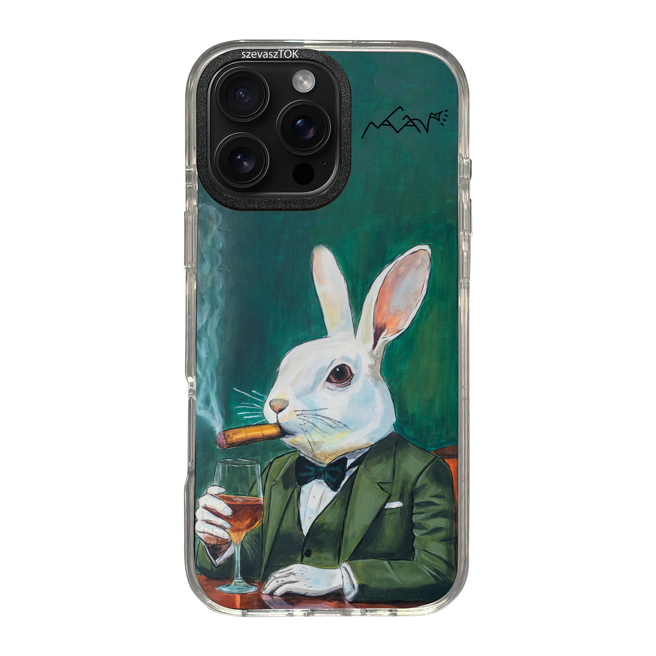 szevaszTOK MagSafe - Fehér nyúl