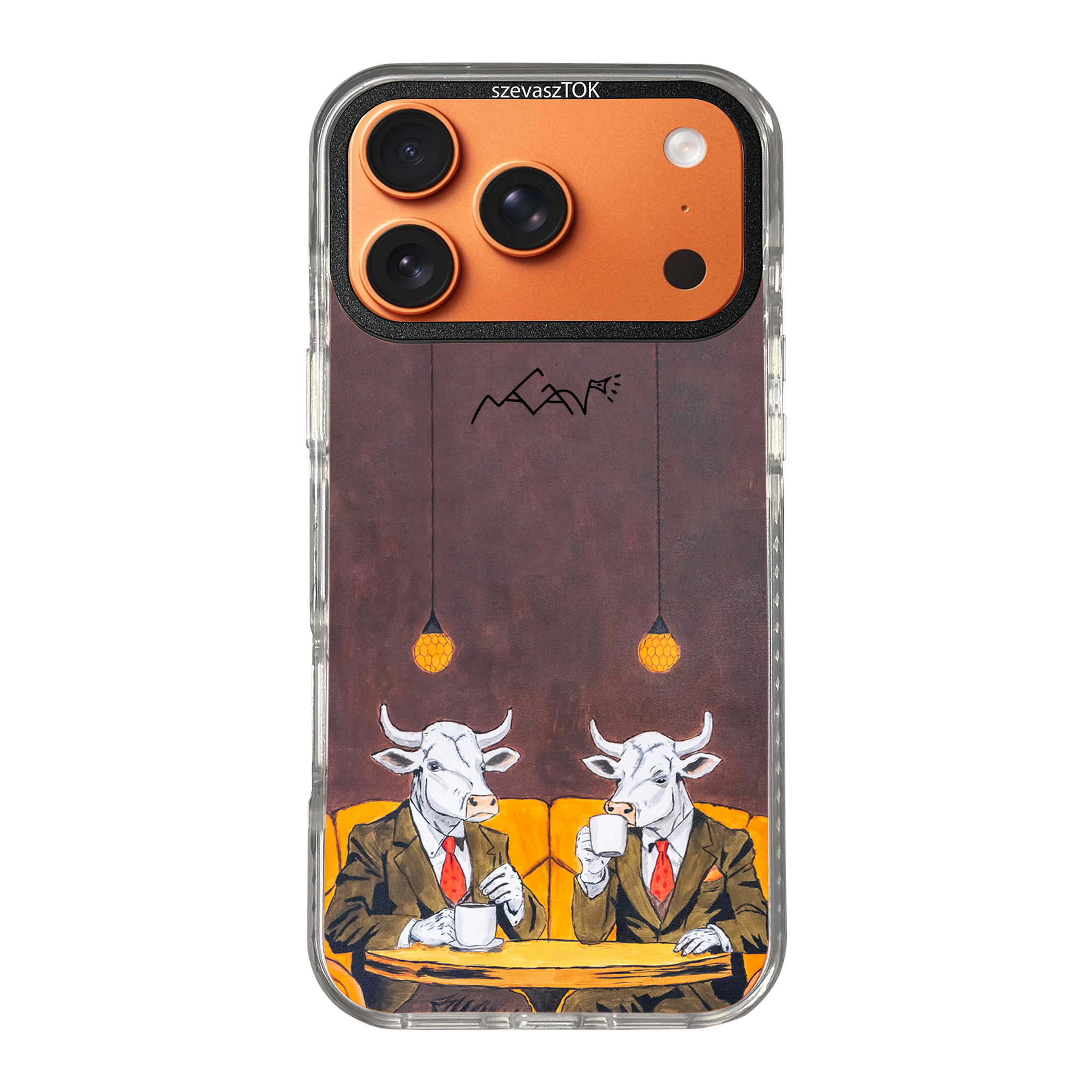 szevaszTOK MagSafe - Kávézó bikák