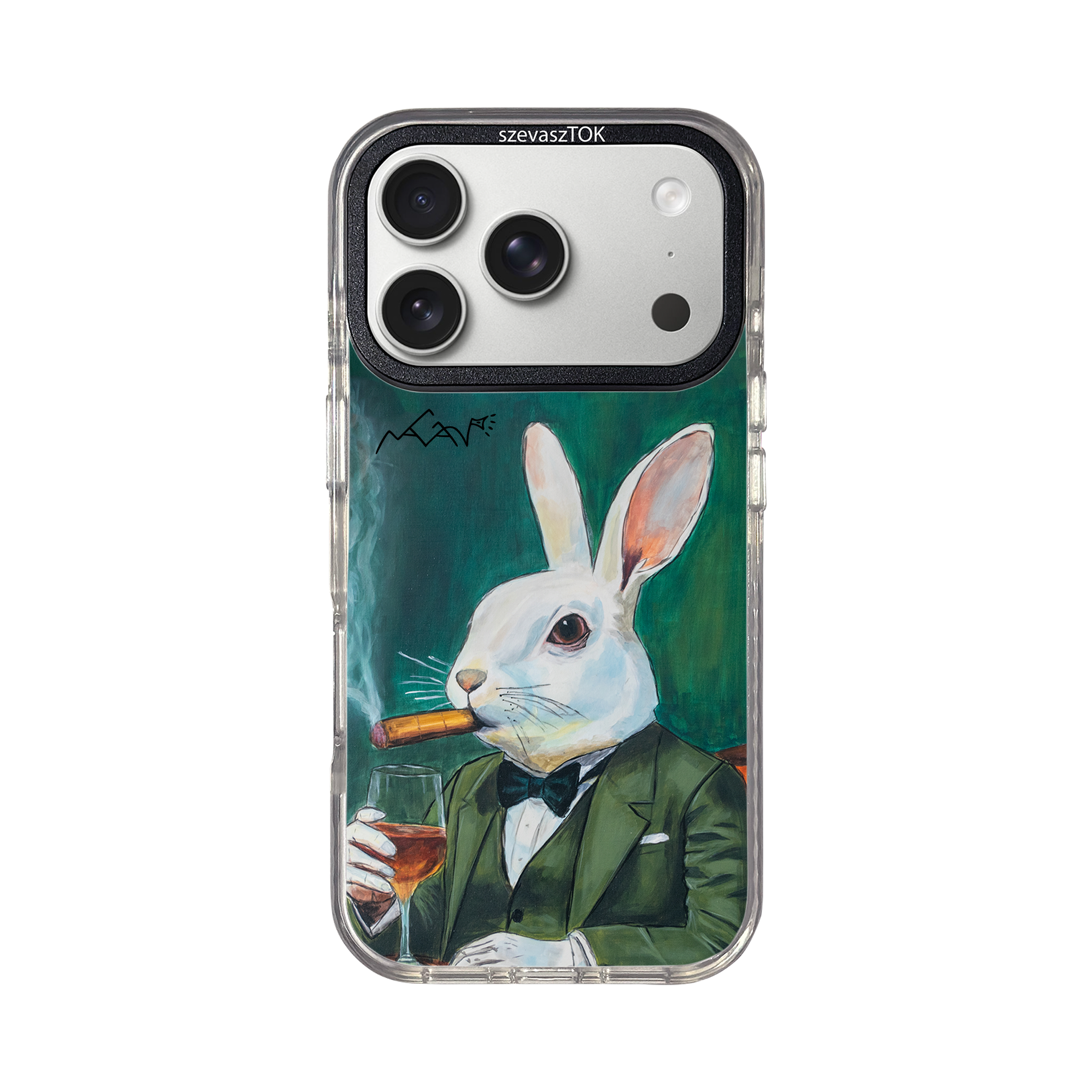 szevaszTOK MagSafe - Fehér nyúl